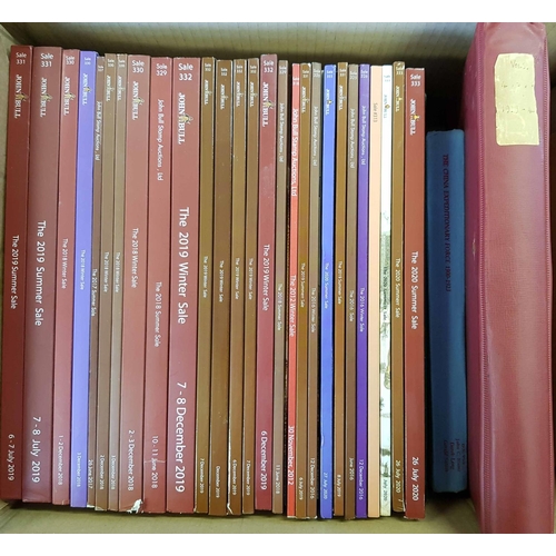 217 - CHINA: Three large boxes containing a large quantity of books and auction catalogues inc. A Select C... 