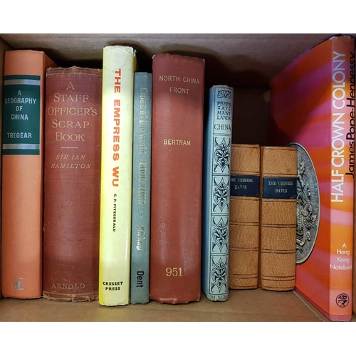 218 - CHINA: A box containing non-philatelic books on aspects of China inc. The Chinese, a General Descrip... 