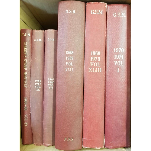 88 - GIBBONS STAMP MONTHLY: Fifteen boxes containing a run 1927-28 through to 2001-2002 (missing one volu... 