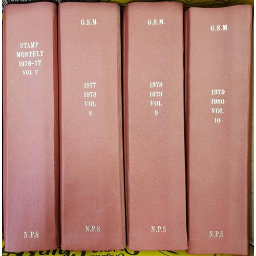 88 - GIBBONS STAMP MONTHLY: Fifteen boxes containing a run 1927-28 through to 2001-2002 (missing one volu... 