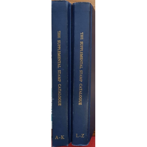 186 - CINDERALLAS, ETC.: One box containing The Supplemental Stamp Catalogue by Byrum (1973). HB in 2 volu... 