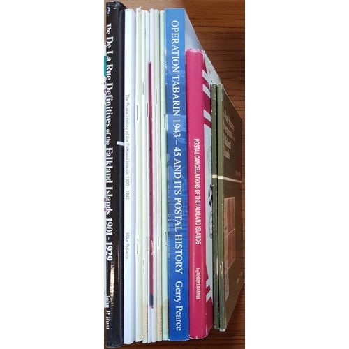 220 - FALKLAND ISLANDS: One box containing a variety of publications. Including: Postal Cancellations by B... 