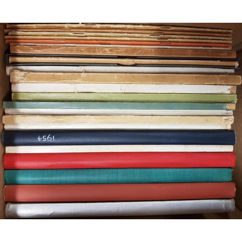 249 - AMERICAN PHILATELIC CONGRESS: Four boxes containing an incomplete run of handbooks from 1935 to 2009... 