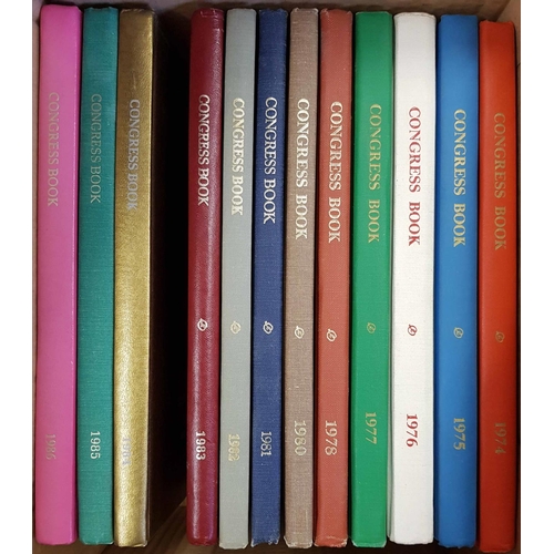 249 - AMERICAN PHILATELIC CONGRESS: Four boxes containing an incomplete run of handbooks from 1935 to 2009... 