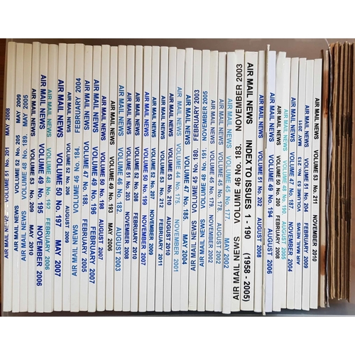 184 - AIR MAILS & AVIATION: Mixture of books & journals in 3 boxes, incl. 