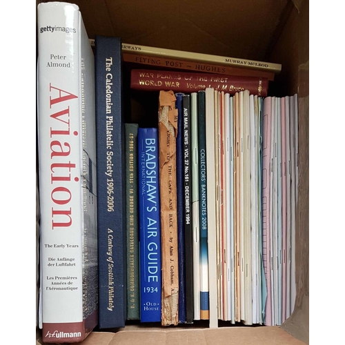 184 - AIR MAILS & AVIATION: Mixture of books & journals in 3 boxes, incl. 