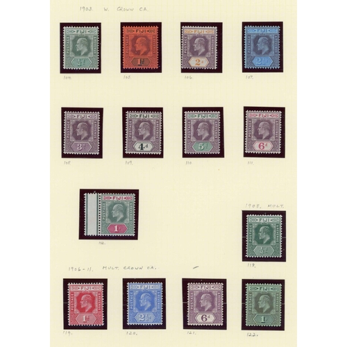 101 - PACIFIC MISCELLANY - FIJI, COOK ISLANDS, NZ, PITCAIRN, ETC: Exclusively mint QV-KGVI ranges on album... 