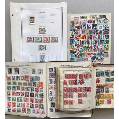 44 - TWO CARTONS with the accumulation of unused albums & album pages plus a range of older Worldwide alb... 