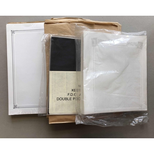 44 - TWO CARTONS with the accumulation of unused albums & album pages plus a range of older Worldwide alb... 