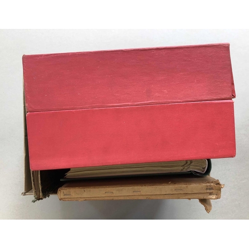 51 - CARTON holding 5 albums. Two of these are large format 'Yvert & Tellier' printed albums with mainly ... 