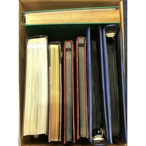 56 - WORLD MINT & USED COLLECTION - in a carton, housed in 7 stockbooks/binders, mostly fairly modern iss... 