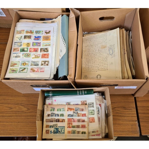 67 - CENTRAL & SOUTH AMERICA; Three cartons containing a mostly used, all periods collection of Central &... 