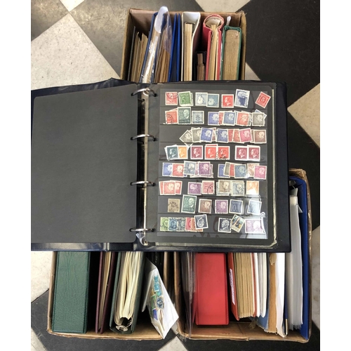 71 - SWITZERLAND & AUSTRIA; Three cartons containing an accumulation of mint & used stamps of Austria & S... 