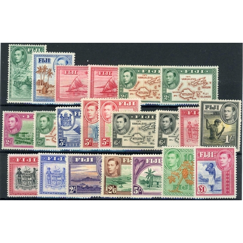 84 - KGVI MINT COLLECTION ON STOCK CARDS: Selection of better mint sets on stock cards incl. British Guia... 