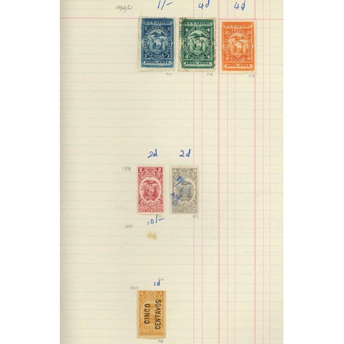 67 - CENTRAL & SOUTH AMERICA; Three cartons containing a mostly used, all periods collection of Central &... 