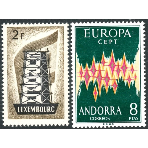 101 - EUROPA COLLECTION: Stockbook with the mint EUROPA collection inc. Luxembourg 1956 set of 3 SG 609/61... 