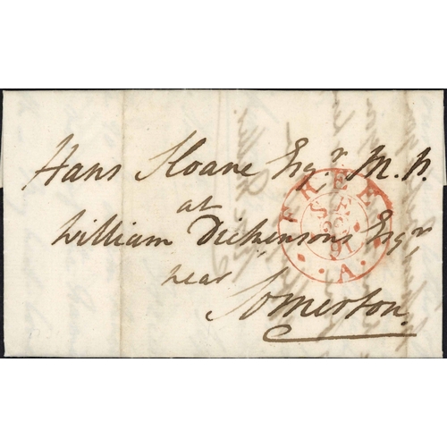 1019 - 18th/19th CENTURY INTERNAL FREE MAIL; Trio with c1782 EL to London with s/l 