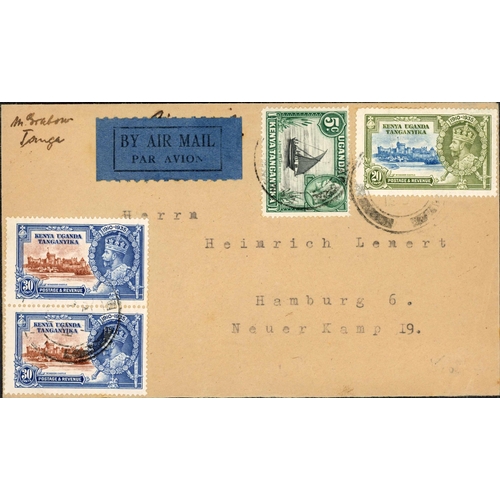 98 - 1935 KGV SILVER JUBILEE ISSUE; Range of these frankings on both commercial & philatelic mail inc. c1... 