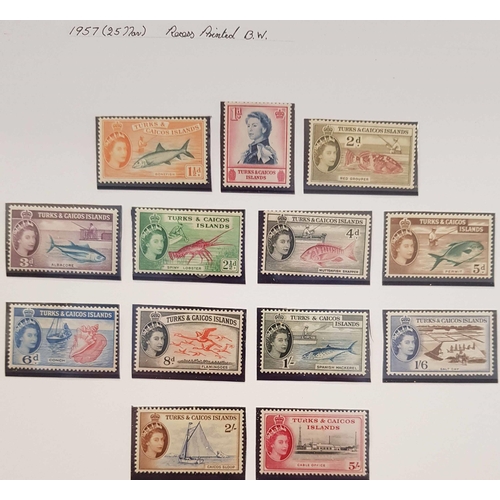 60 - BRITISH WEST INDIES - ST. VINCENT, TRINIDAD & TOBAGO, TURKS & CAICOS: QEII collection of mint sets a... 