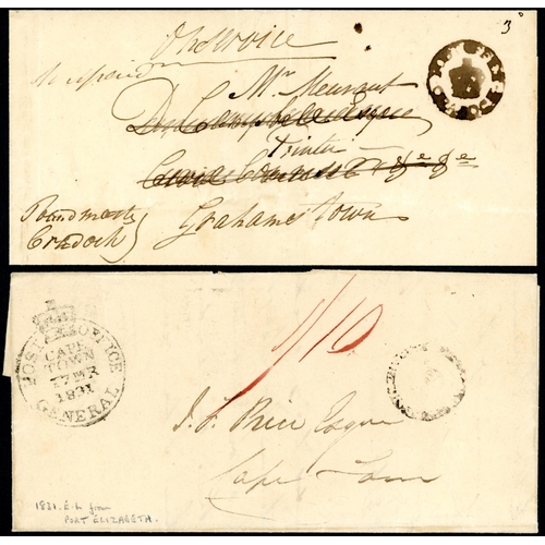 2122 - 1719-c1880 THE GROUP OF ENTIRES 1719-c1880 small group of EL and E (7) inc. c1880 E from Cradock to ... 