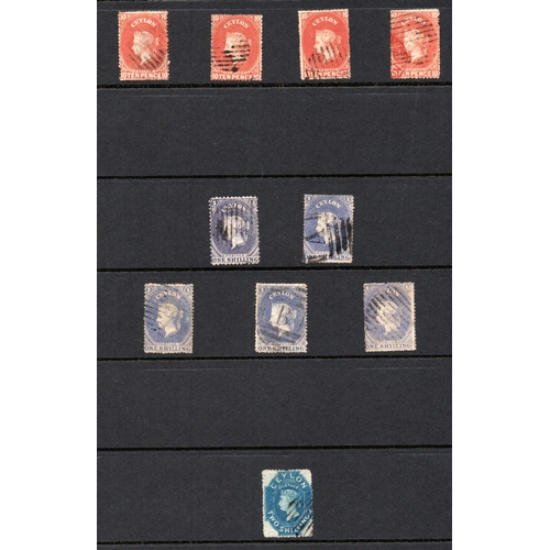 2156 - 1861-64 STAR WMK., a mixed perforation group with 1d (9, inc. a pair, a single on blued paper), 2d (... 