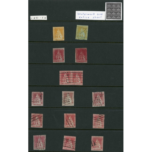 2234 - TUSCANY: Duplicated fine used collection on Hagner sheets. Almost entirely, sound, 4 margin examples... 