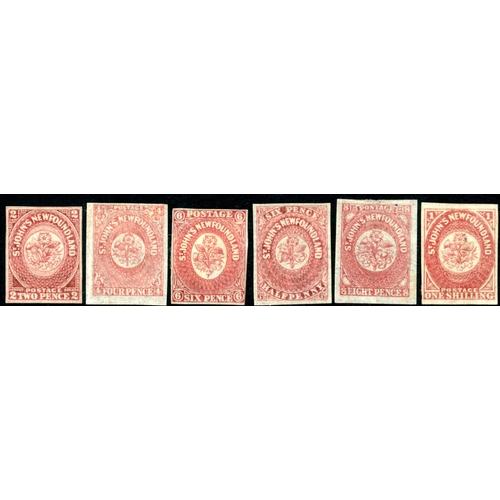 2251 - 1860-64 MINT ISSUES: Complete set of 9 different values. All with ample margins and mint with varyin... 