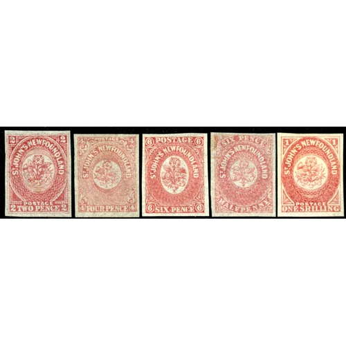 2252 - 1860-64 MINT ISSUES: Part set of 8 different values (missing 8d). All with good to large margins and... 