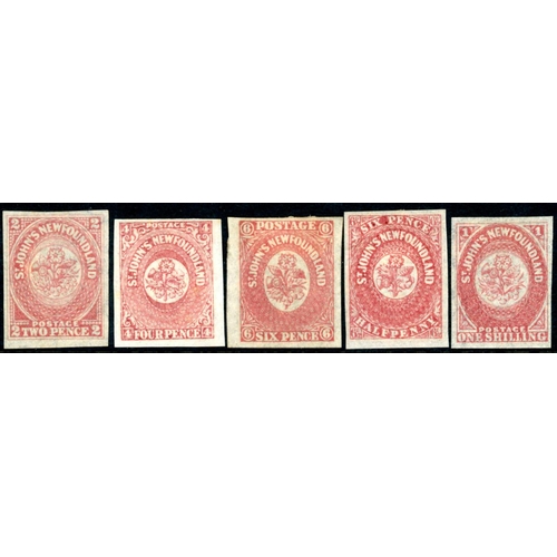 2253 - 1860-64 MINT ISSUES: Part set of 8 different values (missing 8d). All with good to large margins and... 