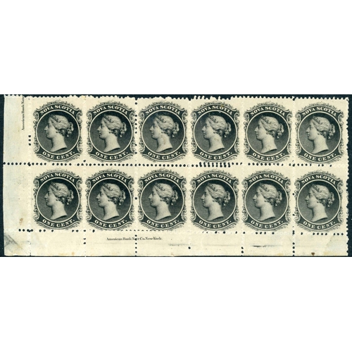 2281 - 1860-63 ISSUE IN MINT MARGINAL BLOCKS & ON COVER: Stock sheets with an accumulation of stamps (48), ... 