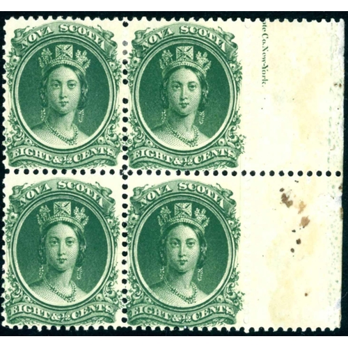 2281 - 1860-63 ISSUE IN MINT MARGINAL BLOCKS & ON COVER: Stock sheets with an accumulation of stamps (48), ... 