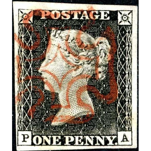 2369 - PLATE 1a - PA - very fine with four margins.