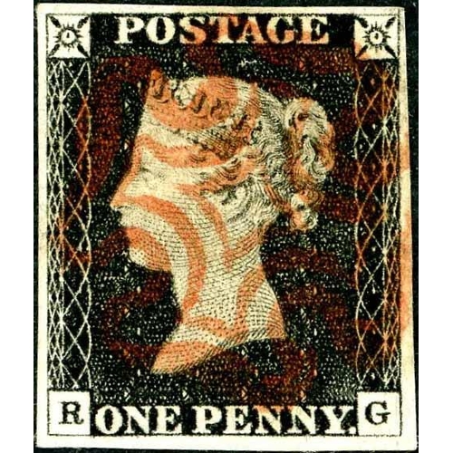 2396 - PLATE 2 - RG - very fine used with neat red MX cancel.