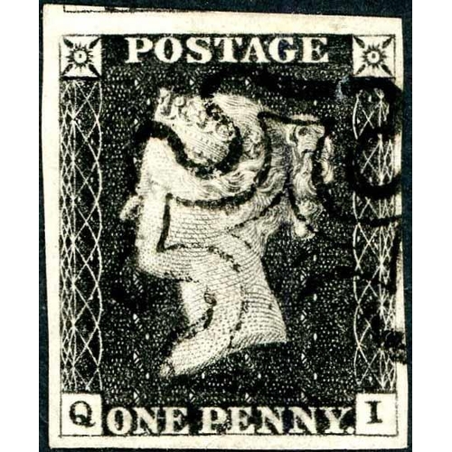 1035 - Plate 3 - QI - with four mostly very large margins and fine black MX.