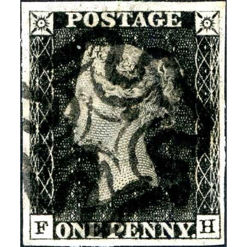 1041 - Plate 6 - FH - very fine used with four mostly large to very large margins and black MX cancel.