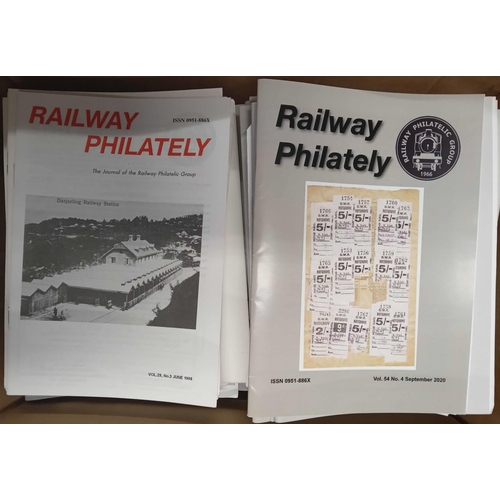 100 - T.P.O. & RAILWAY: Three boxes contain a small set of books inc. 'The Travelling Post Offices of GB &... 