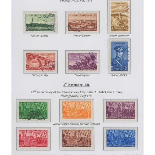 1231 - TURKISH REPUBLIC 1923-63: Two large binders with the mint & used collection, attractively presented ... 