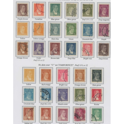 1231 - TURKISH REPUBLIC 1923-63: Two large binders with the mint & used collection, attractively presented ... 