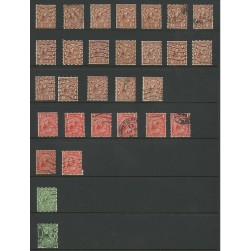 1285 - QV-QEII RANGES ON STOCK SHEETS: Unmounted mint or fine used ranges inc. KGVI defins. mint with wmk v... 