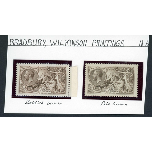 1425 - 1913/18 2/6 MOUNTED MINT RANGE - Waterlow deep sepia-brown & sepia-brown (gum crazing), plus BW oliv... 