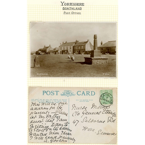 1512 - POST OFFICES ON PPCs - NORTHERN COUNTIES INC. LANCASHIRE, YORKSHIRE & SCOTLAND:  Mounted display she... 