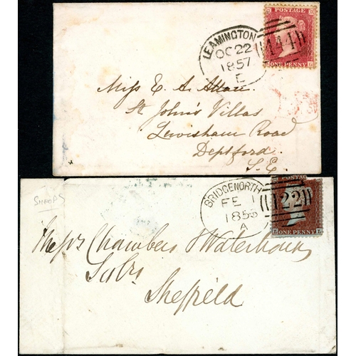 1514 - SPOON COLLECTION ON HAGNERS - covers and pieces, inc. uncommon Birmingham B1 R1 on July 1857 E; scar... 