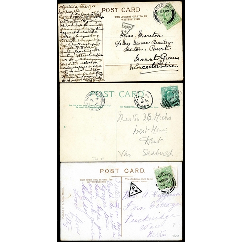 1525 - 1900s-1920s CANCELLATIONS ON PPCs: A selection of R.S.O. and station pmks etc, mostly c.d.s., on PPC... 