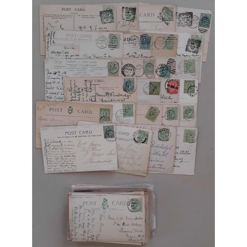 1601 - PPCs 1900s-1920s WITH CANCELLATION INTEREST:  A range of town and village marks, mostly c.d.s. with ... 