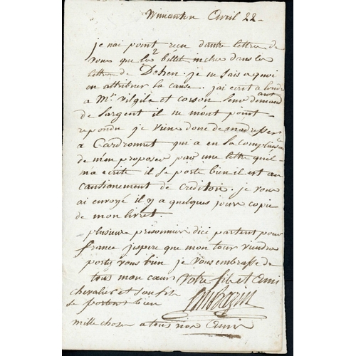 246 - ** WINCANTON (WILTS.) - PAROLE P.O.W. LETTER TO FRANCE VIA 