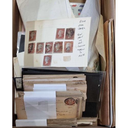 25 - EARLY PPCs, QV POSTAL STATIONERY, PENNY REDS, WORLDWIDE ISSUES, ETC: Carton with the mainly GB  accu... 