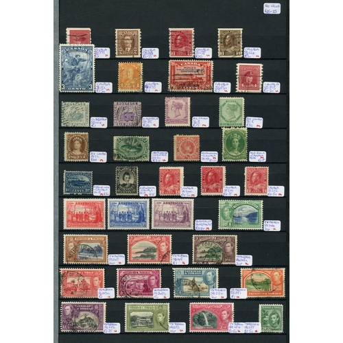 39 - DIVERSE MINT & USED COLLECTION: Large stock book with the all reigns collection of mint & used issue... 