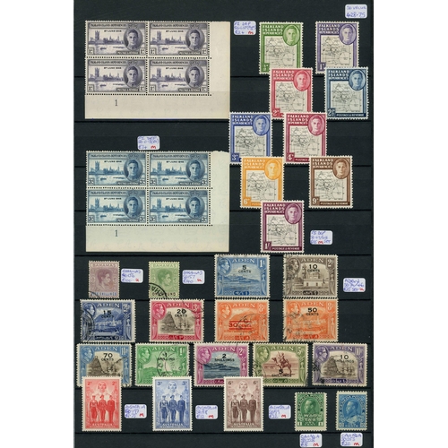 39 - DIVERSE MINT & USED COLLECTION: Large stock book with the all reigns collection of mint & used issue... 