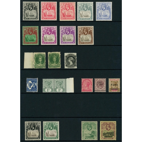 42 - KGV (MOSTLY) MINT & USED MISCELLANY: Binder with a diverse and somewhat random selection of very fin... 