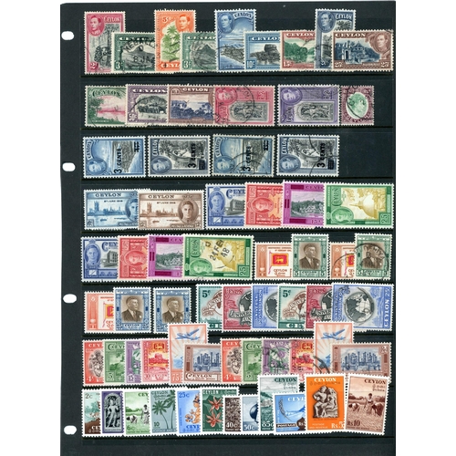 526 - QV-QEII MINT & USED COLLECTION: Stock card with various QV imperf. values between SG 1 and SG 17 wit... 